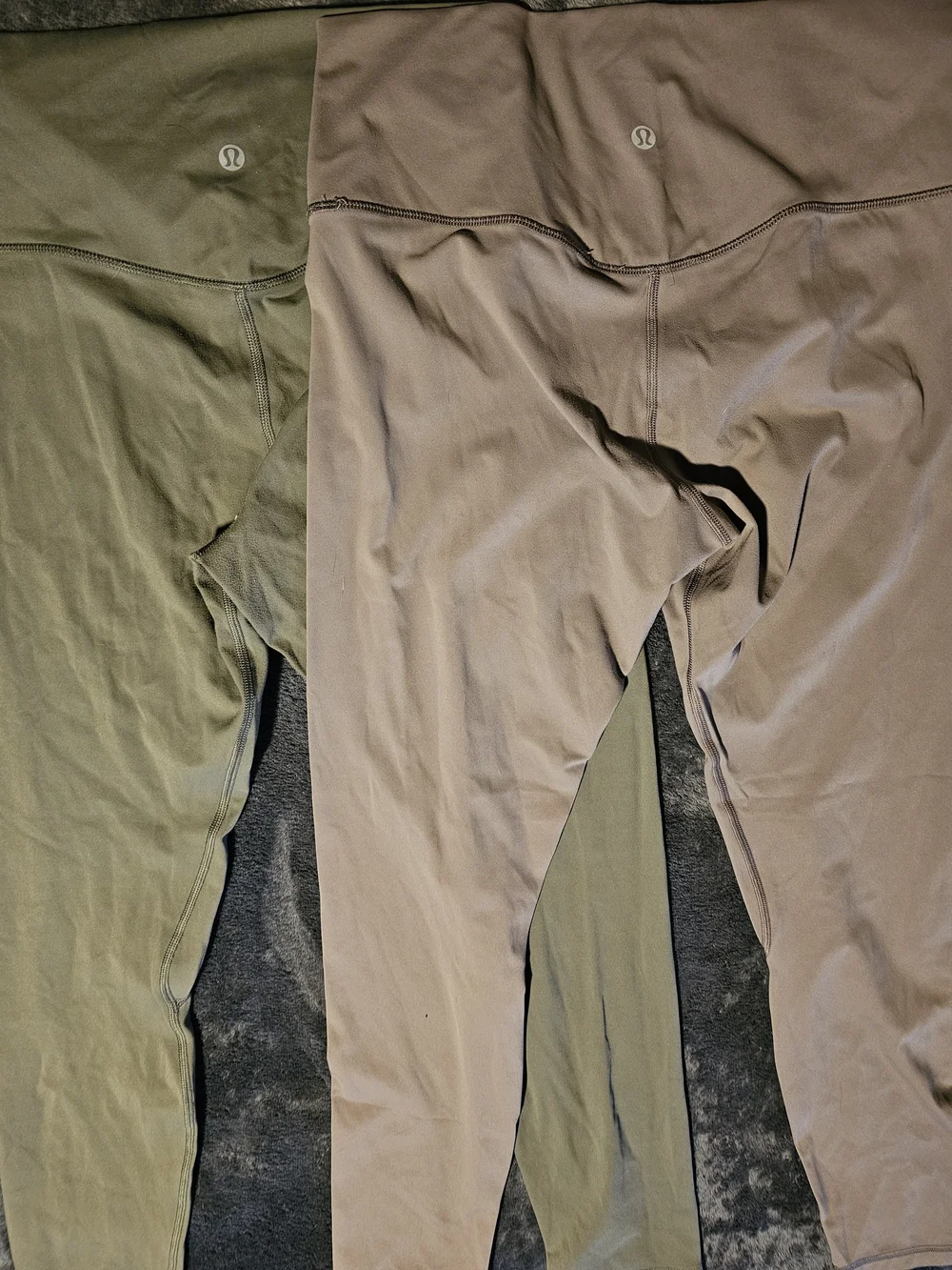 Lululemon High-Rise Leggings Duo - Olive & Taupe